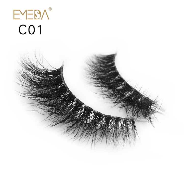 Real Mink Fur 3D Mink Eyelashes Best Quality Crown Grade CT01 JE-PY1